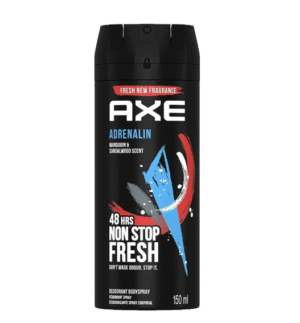 Axe Adrenaline Body Spray Deodorant for Men, 150 ml