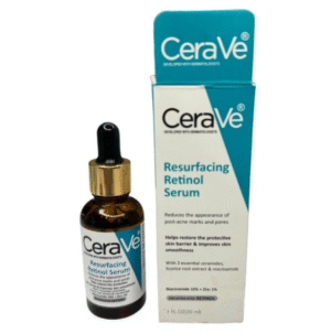 CeraVe Resurfacing Retinol Serum with Ceramides & Niacinamide – For Post-Acne Marks & Uneven Skin Tone, 30ml