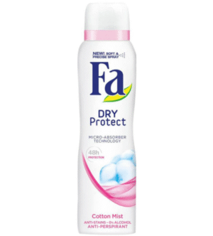 Fa Dry Protect Cotton Mist Scent Antiperspirant Spray, 200ml