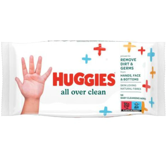 Huggies All Over Clean Wipes, 56 Ct