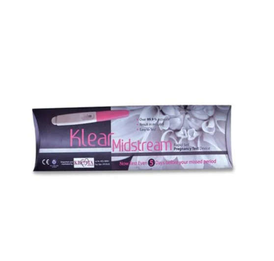 Klear Midstream Rapid Self Pregnancy Testing Kit