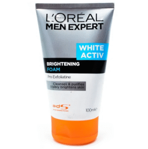 L'Oreal Paris Men Expert White Active Anti Acne Brightening Foam Face Wash, 100ml