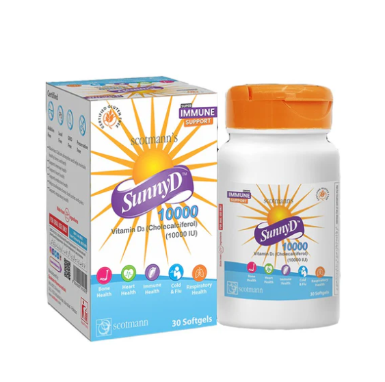 Scotmann SunnyD 10000 (Vitamin D3 10000 IU), 30 Ct