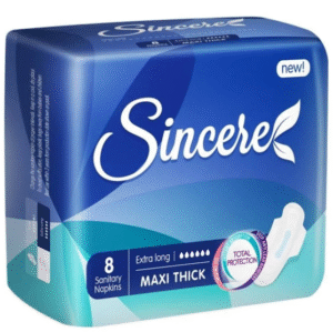 Sincere Maxi Thick (Extra Long) Sanitary Pads, 8 Ct