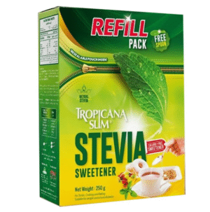 Tropicana Slim Stevia Sweetener with Chromium Refill Pack, 250g
